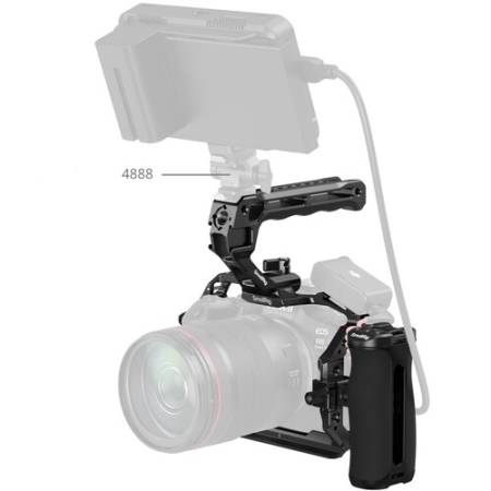SmallRig 5956 - zestaw Advanced, klatka, uchwyt górny, uchwyt boczny, zacisk kabla USB-C i HDMI do Canon EOS R6 Mark III / R6 Mark II - przykład użycia
